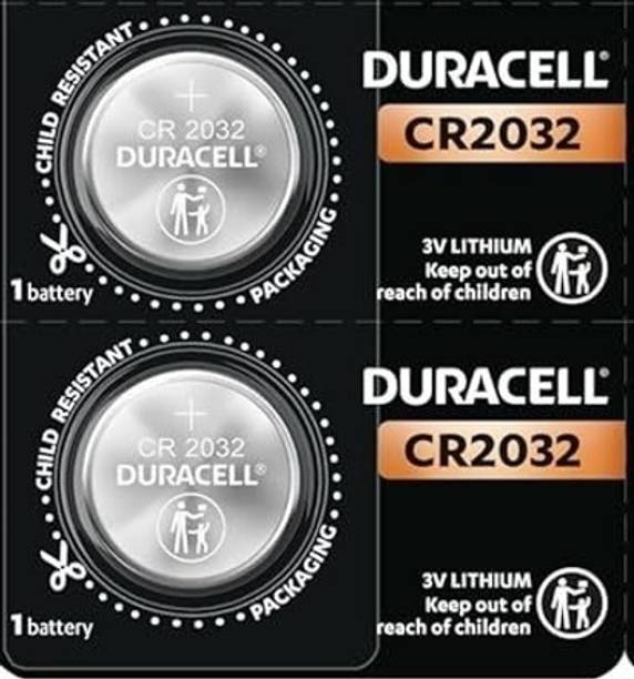 DURACELL CR2032 3V Lithium Coin Cell for Car Remote Key...
