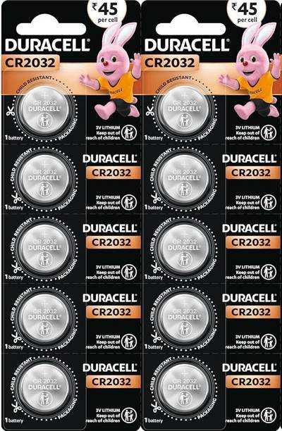 DURACELL Cr 2032 Pack of 10 Cells  Battery