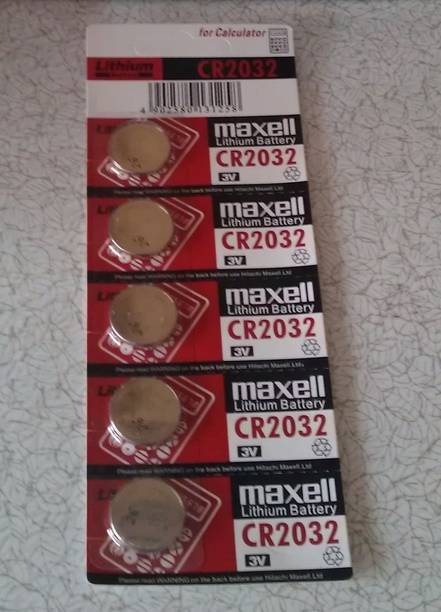 Maxell CR2032 3V Lithium Coin For Watch, Remote, Weighing Scale  Battery