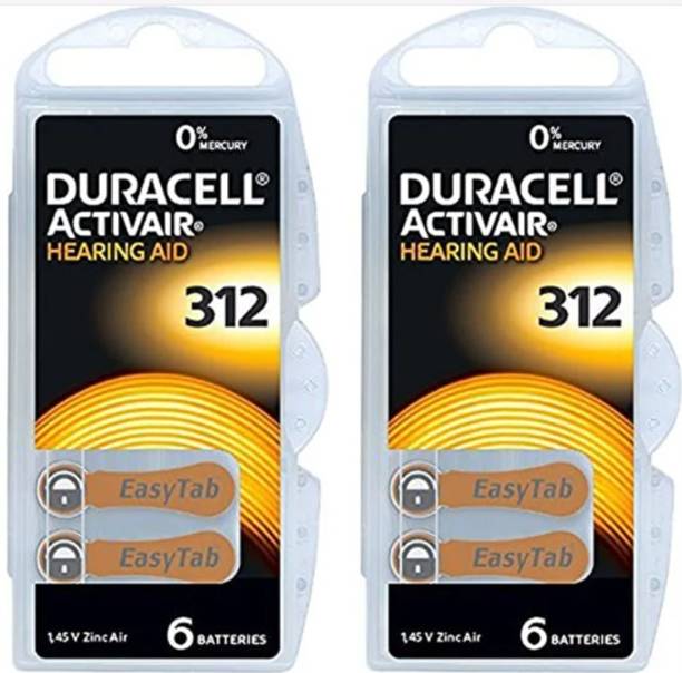 DURACELL Hearing Aid Size 312, 2 strip (12 ) Battery (Pack of