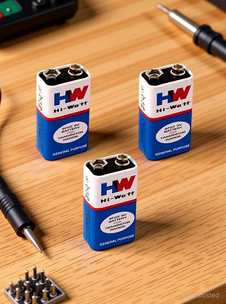 geeta enterprises (Pack of 3) 9 VOLTS HW BATTERY, HI-WATT 100% 9V Long Life Battery