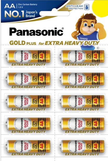 Panasonic Gold Plus Zinc Carbon 1.5V AA Batteries  Battery