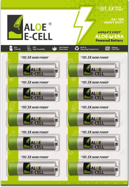 Aloe Ecell AA 1.5V  1.5X Power | Leak-Proof | India  Battery