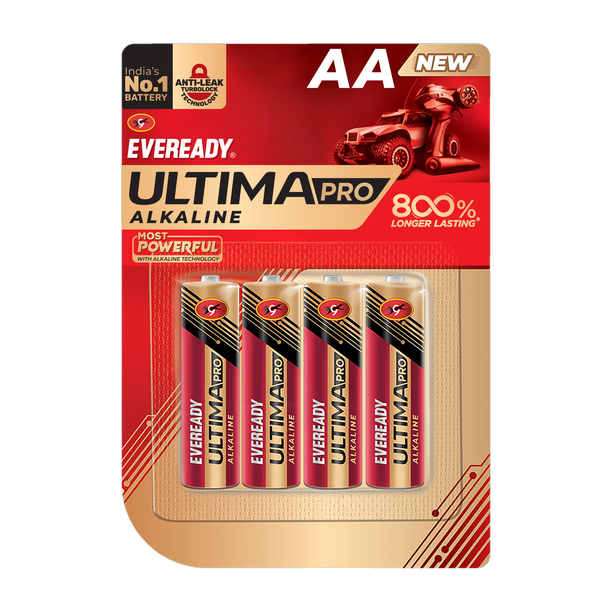 EVEREADY Ultima Pro Alkaline, 800% Longer Lasting  Battery