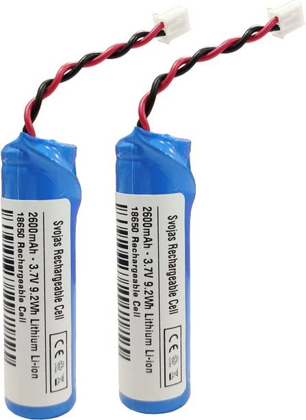 Svojas 18650 Rechargeable 2600 mAh 3.7 Volt Li-ion 2 Pcs battery  Battery