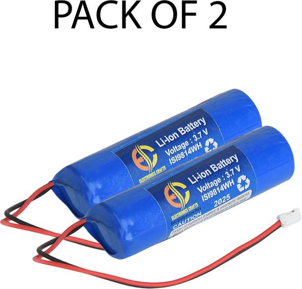 Electronics Crafts Rechargeable Lithium-Ion Cells Pack 2500 mAh (pack of 2)  Battery