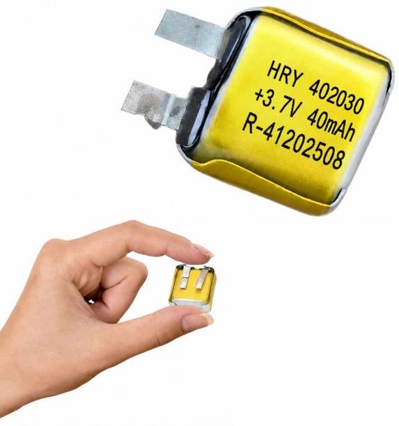 आई-बर्ड्स एंटरप्राइज़ेज Mini 3.7V high quality 40 mAh Rechargeable Lipo Battery for earphone, buds etc. बैटरी
