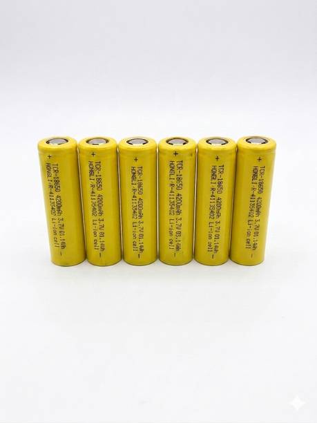 Payalhouse 6 Pieces of 18650 Rechargeable Lithium-Ion  4200mAh 3.7V  Battery