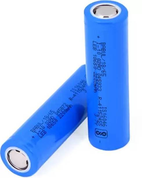 Ekavir Li-ion _2200_mAh 18650 3.7v Rechargeable Pack of 2 Battery