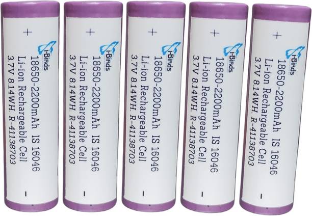 I-Birds Enterprises 18650 Rechargeable  3.7V Batteries 2200mAh Flat Top   Battery