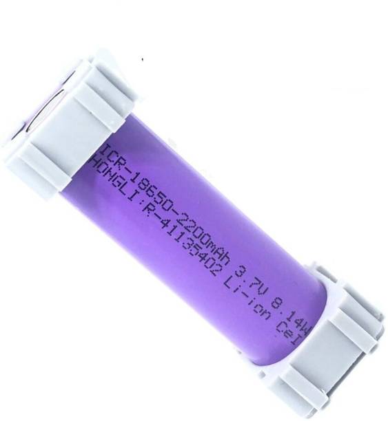 I-Birds Enterprises 18650 cell 3.7V, 2200mAh Li-ion Rechargeable  with Cell Spacer Holder  Battery