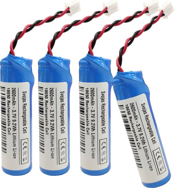 Svojas 3.7v 2600mAh Rechargeable 18650  4 Pcs  Battery