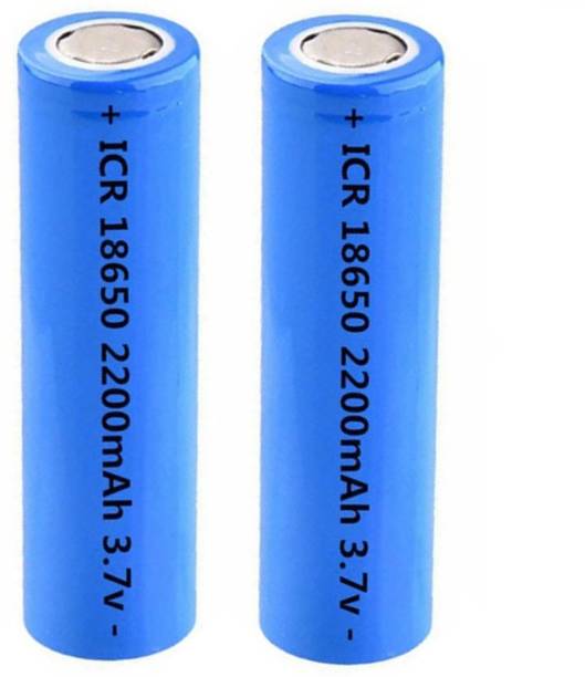 Ekavir 18650 cell 3.7V, 2200mAh Li-ion Rechargeable 2 Pcs Battery
