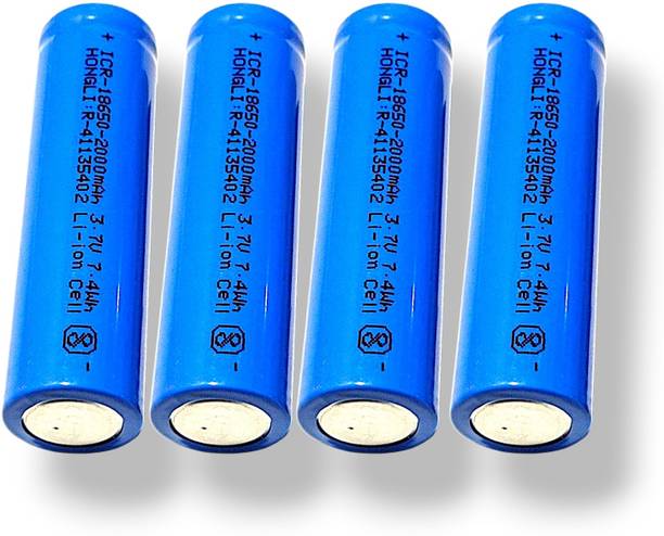 AVISRI 4 PCS 3.7V 2000mAh Li-ion 18650 Rechargeable   Battery