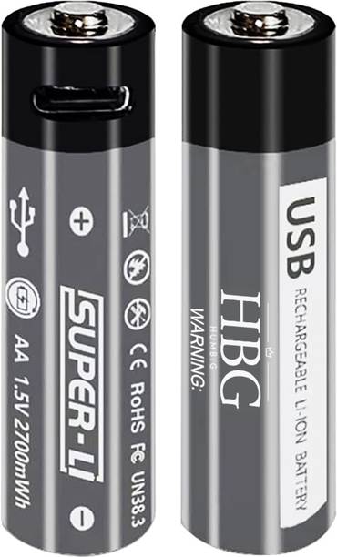 HumBiG AA USB Rechargeable Li-Ion For Remote Control, Mouse, Small Fan, Toy Battery