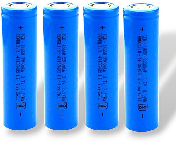 AVISRI (PACK of 4)PCS 3.7V 2200mAh Li-ion 18650 Rechargeable   Battery