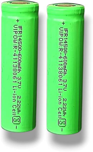 AVISRI 2pcs 3.7V 600mAh Li-ion 14500 Rechargeable   Battery