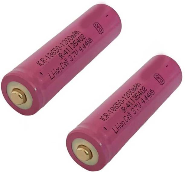 Schrodinger 90058 Rechargeable Li-ion battery 18650 3.7V 1200mah Length 65mm dia 18mm 2pcs  Battery