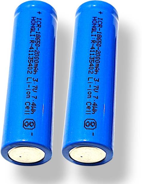 AVISRI (Pack of 2)PCS 3.7V 2000mAh Li-ion 18650 Rechargeable   Battery