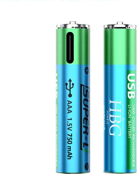 HumBiG AAA USB Rechargeable Li-Ion For Remote Control, Mouse, Small Fan, Toy Battery