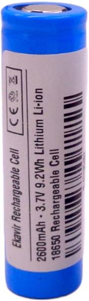 Ekavir 2600mah rechargeable Cell | 18650 rechargeable battery lithium cell li-ion 3.7V  Battery