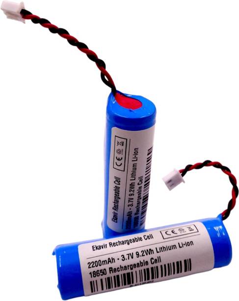 Ekavir 18650 Rechargeable 2200mAh Li-ion battery 2 pcs 3.7V   Battery