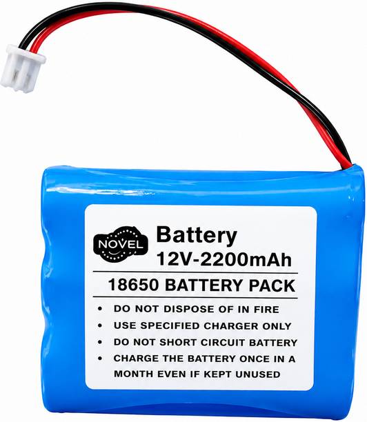 NOVEL 12V 2200mAh 18650 BMS BATTERY PACK WITH JST CONNECTOR  Battery