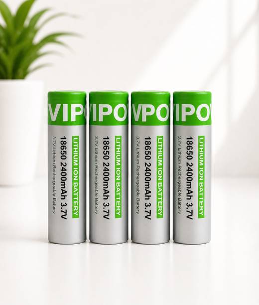 ABE 18650 Rechargeable Lithium-Ion  2400mAh 3.7V (Pack of 4)  Battery