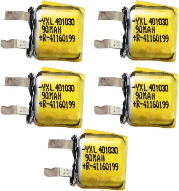 आई-बर्ड्स एंटरप्राइज़ेज Mini 3.7V high quality 90 mAh Rechargeable Lipo Battery for earphone, buds etc. बैटरी