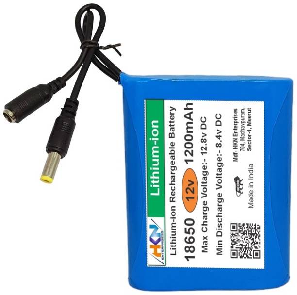 HKN 12v 1200mAh with BMS Lithium-ion  Battery