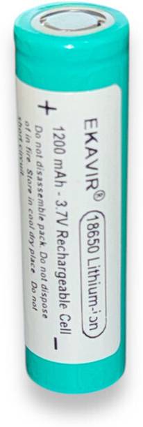 Ekavir 18650 1200mAh 3.7V Lithium  for Toys, Trimmer, Gadgets, Electric, Vehicle  Battery