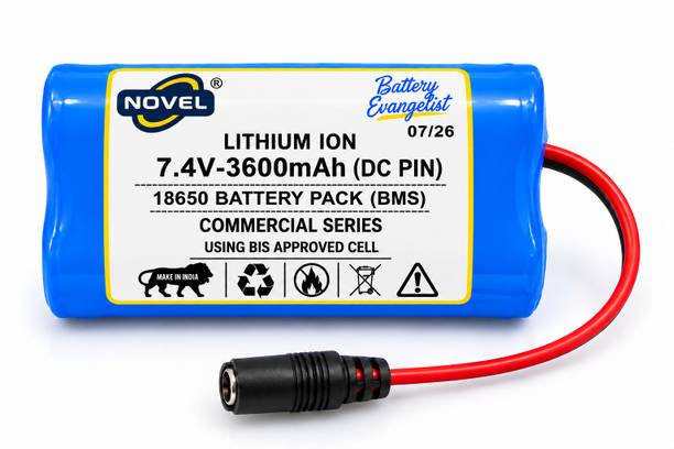 NOVEL 7.4V 3600mAh 18650 DC FEMALE CONNECTOR  Battery