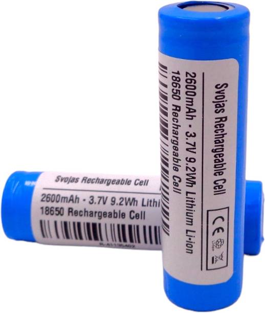 Svojas Rechargeable Cell 2600mah | 18650 lithium rechargeable battery 3.7V  Battery