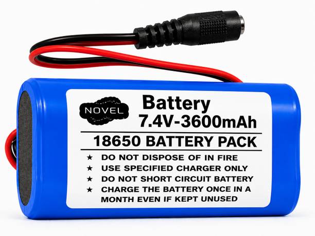 NOVEL 7.4V 3600mAh 18650 BMS BATTERY PACK WITH DC FEMALE  Battery