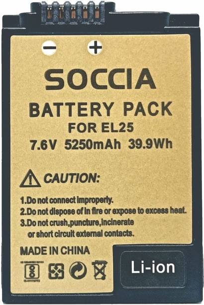 SOCCIA EL25 Lithium-ion Rechargeable Camera   Battery