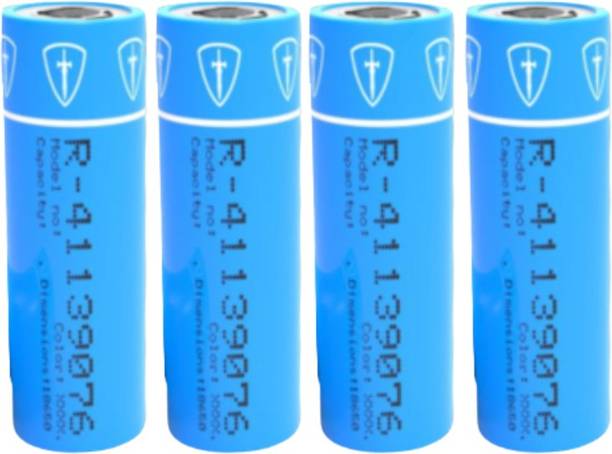 Tiitan 2000mAh Lithium ion 18650 3C Rechargeable 3.7V  Cell Pack of 4  Battery