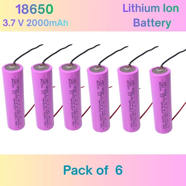 WOZIT 18650 3.7V 2000mAh Lithium Ion , Rechargeable  With Wire  Battery