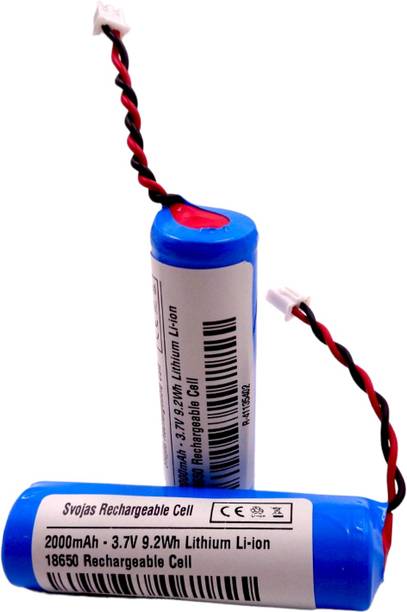 Svojas 18650 Li-ion Cell 3.7V 2000mAh 4.4WH Rechargeable , Lithium-ion   Battery