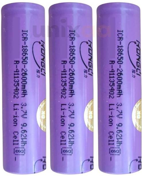 UNIXAA 18650 3.7V Rechargeable Lithium Li-ion 2600mAh   Battery