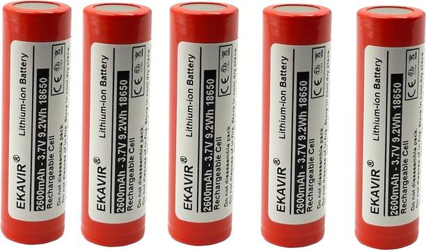 Ekavir 18650  for Electronics: 2600mAh 3.7V, 65x18mm  Battery