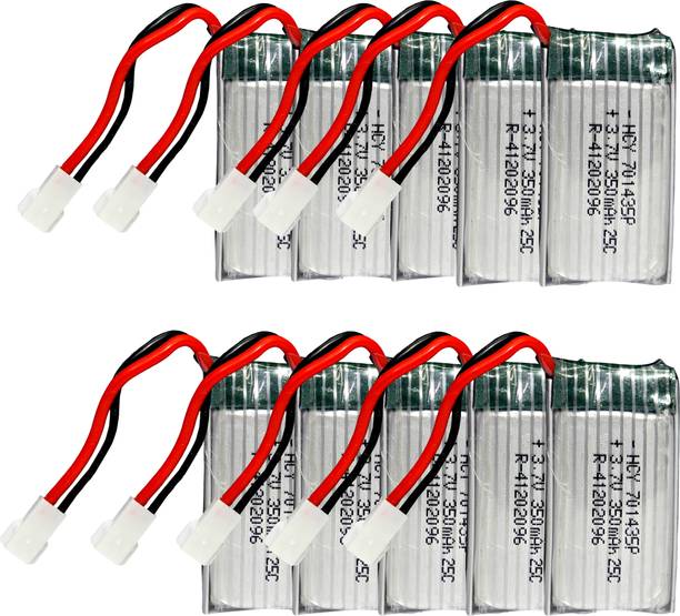 Digital Craft 10PC LiPo 350mAh 3.7V Rechargeable  for RC Toys DIY Electronics  Battery