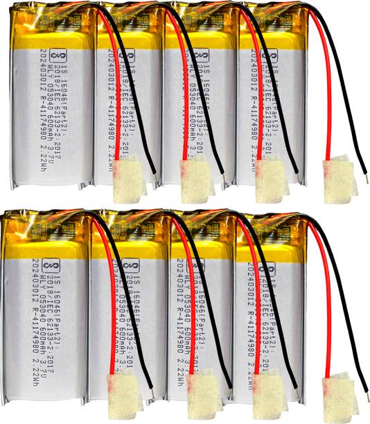 Digital Craft 8PC 600mAh 3.7V LiPo Rechargeable  for RC Toys MP3 Player DIY  Battery