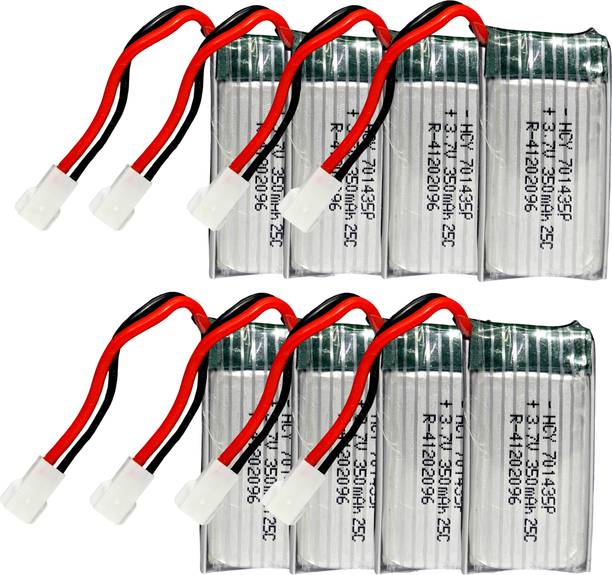 Digital Craft 8PC 350mAh 3.7V LiPo Rechargeable  for RC Toys MP3 Player DIY  Battery