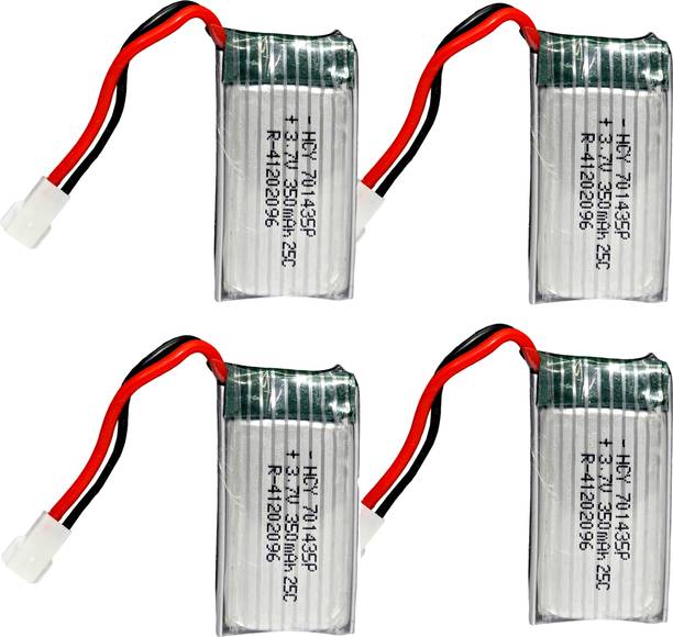 Digital Craft 4PC LiPo 3.7V 350mAh Rechargeable  for RC Toys MP3 Player DIY  Battery