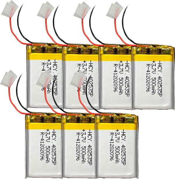Digital Craft 7pc High Performance 3.7V 500mAh LiPo  for Robotic and Electronic Project  Battery
