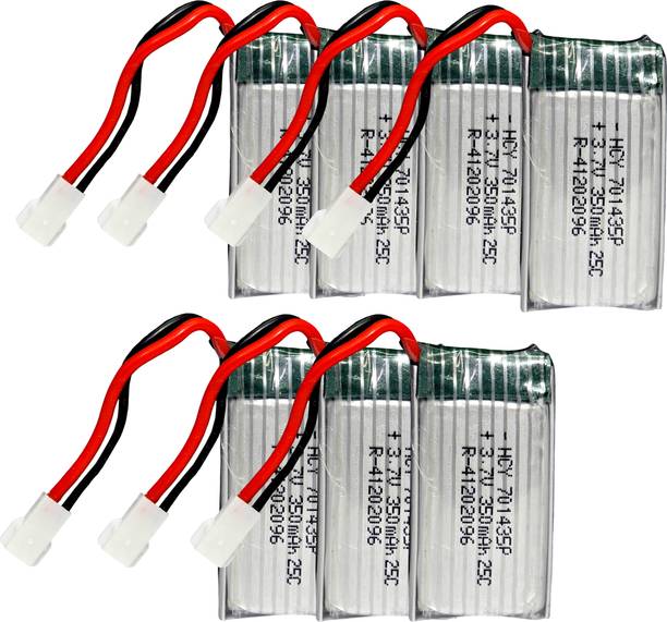 Digital Craft 7PC 3.7V 350mAh LiPo  Cell for RC Toys Bluetooth Speaker DIY Use  Battery