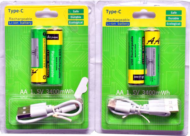 MY BABY LOVE A PERFECT CARE AA Rechargeable Lithium-Ion 750mAh with Type-C| USB Cable1.5V | Charging Battery