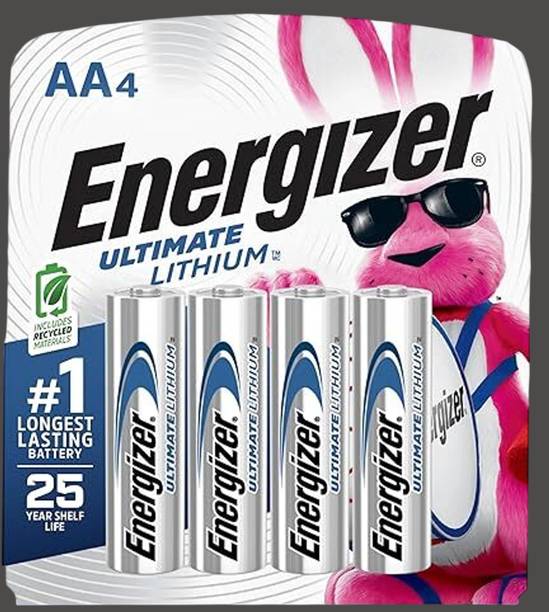 Energizer Ever4pk AA Ultimate high power Lithium L91bp 4 Batteries  Battery