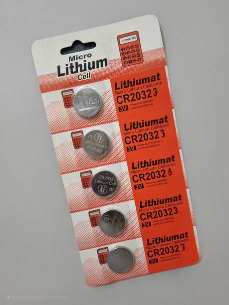 MLK 5 Pcs Micro Lithium Cell CR2032 3V Coin Cell  N-1022 Pack of 5 Batteries  Battery