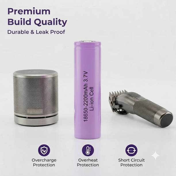 stoman 2200mAh 18650, 3.7V Long-Lasting Li-ion , Size: 65X18mm 1 Pcs   Battery